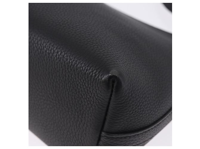 Hermès Borsa a tracolla HERMES Berlango in pelle nera argento Auth 196666V Nero - vista 16