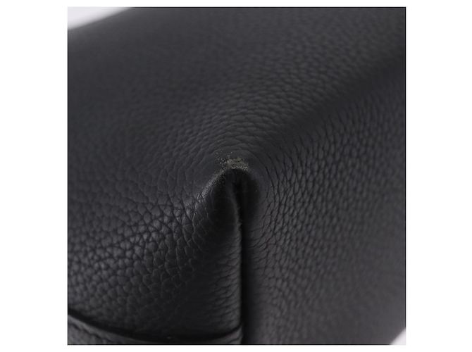 Hermès Borsa a tracolla HERMES Berlango in pelle nera argento Auth 196666V Nero - vista 17