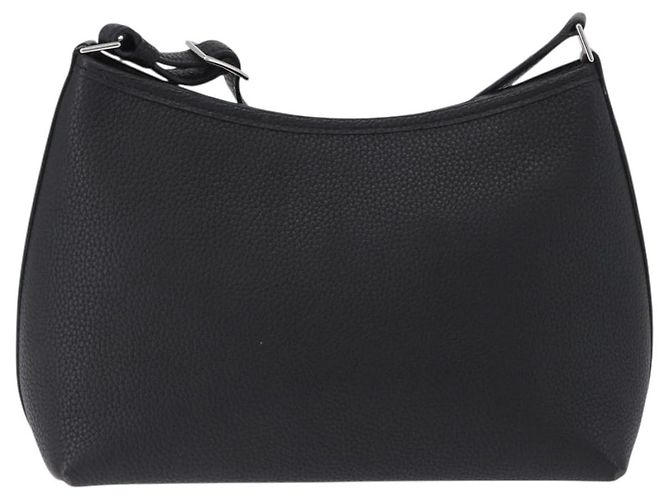 Hermès Borsa a tracolla HERMES Berlango in pelle nera argento Auth 196666V Nero - vista 2