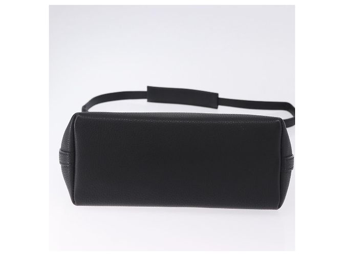Hermès Borsa a tracolla HERMES Berlango in pelle nera argento Auth 196666V Nero - vista 5