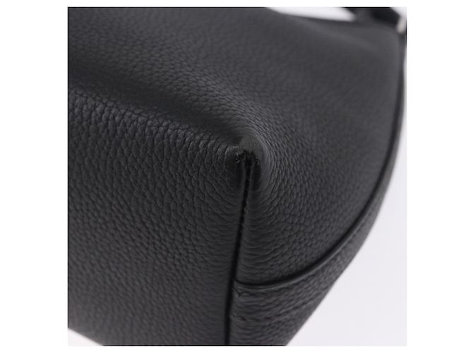 Hermès Borsa a tracolla HERMES Berlango in pelle nera argento Auth 196666V Nero - vista 9
