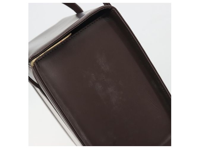 Borsa a mano BURBERRY Patent Brown Auth BA14996 Marrone - vista 10