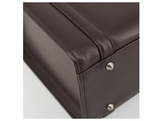 Borsa a mano BURBERRY Patent Brown Auth BA14996 Marrone - vista 15
