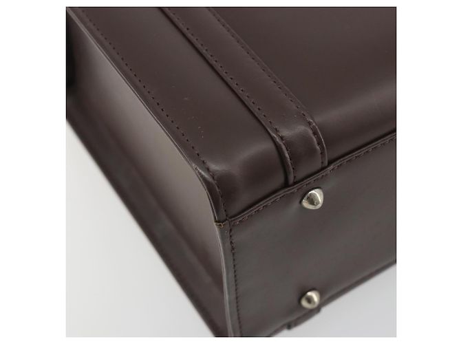 Borsa a mano BURBERRY Patent Brown Auth BA14996 Marrone - vista 17