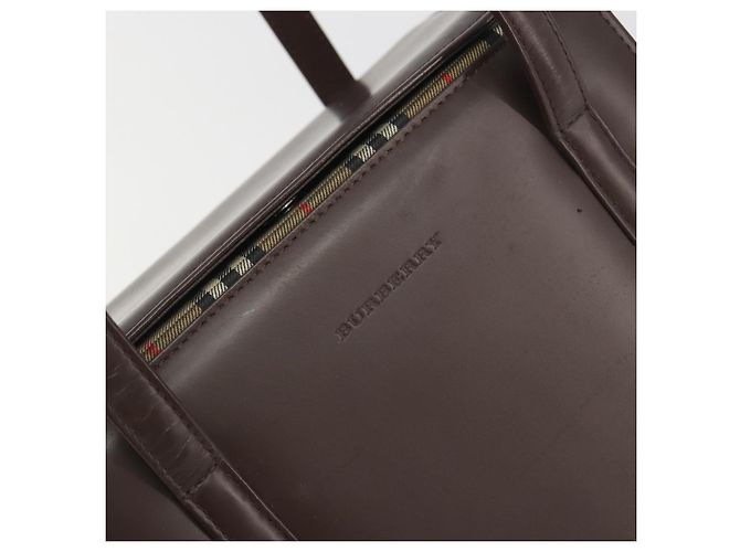 Borsa a mano BURBERRY Patent Brown Auth BA14996 Marrone - vista 18