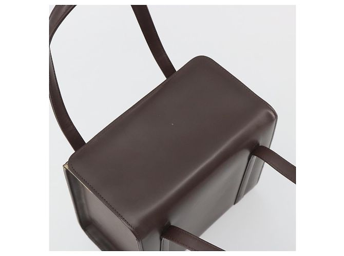 Borsa a mano BURBERRY Patent Brown Auth BA14996 Marrone - vista 6