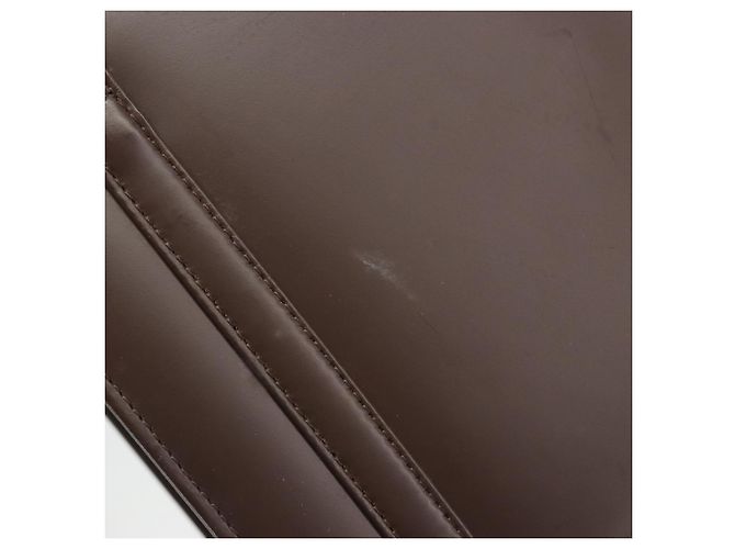 Borsa a mano BURBERRY Patent Brown Auth BA14996 Marrone - vista 9
