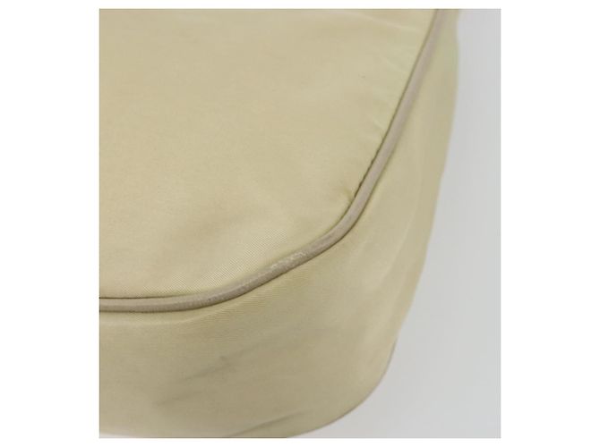 Borsa a tracolla PRADA Nylon Ivory Gold Auth 197466A D'oro Crudo - vista 14