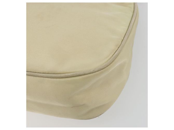 Borsa a tracolla PRADA Nylon Ivory Gold Auth 197466A D'oro Crudo - vista 16