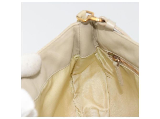 Borsa a tracolla PRADA Nylon Ivory Gold Auth 197466A D'oro Crudo - vista 21