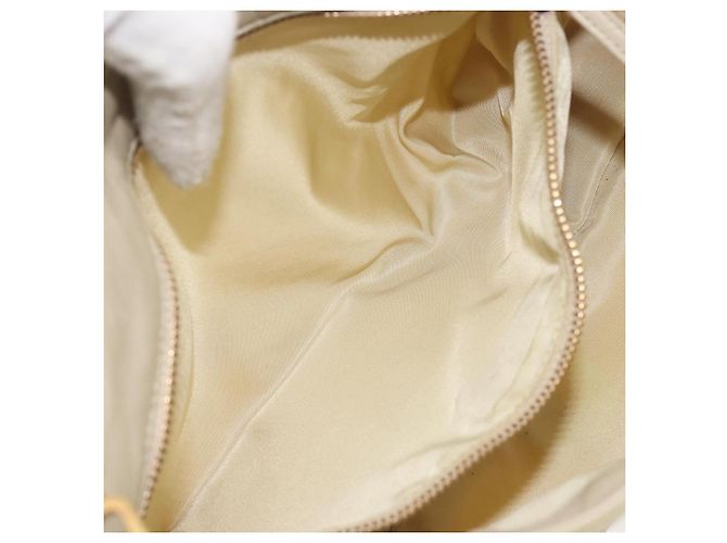 Borsa a tracolla PRADA Nylon Ivory Gold Auth 197466A D'oro Crudo - vista 23