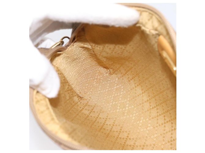Borsa a tracolla GUCCI Micro GG PVC Pelle Beige Tono Oro 007 87 0012 Auth ep15721 - vista 19