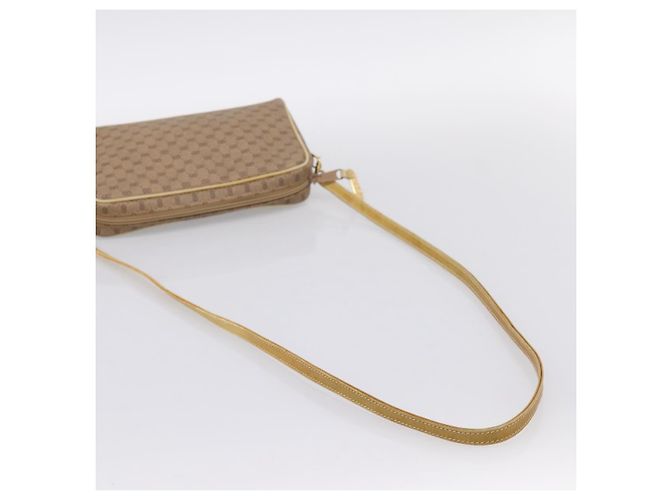 Borsa a tracolla GUCCI Micro GG PVC Pelle Beige Tono Oro 007 87 0012 Auth ep15721 - vista 7