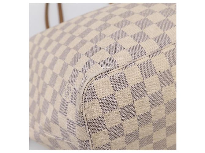 Borsa Tote LOUIS VUITTON Damier Azur Neverfull MM N41605 LV Auth 197196 - vista 15