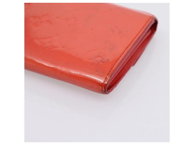 LOUIS VUITTON Vernis Portefeuille Sarah Wallet Orenge Sunset M93634 Auth BA15265 - vista 15