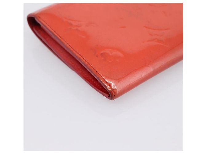 LOUIS VUITTON Vernis Portefeuille Sarah Wallet Orenge Sunset M93634 Auth BA15265 - vista 16