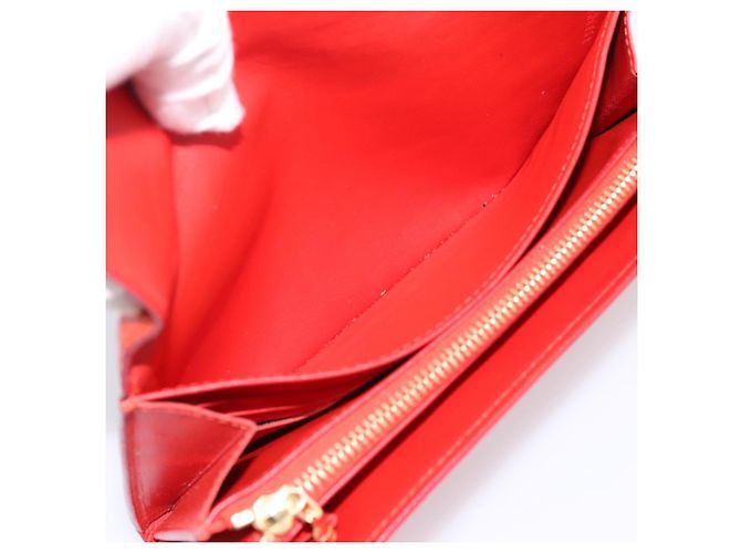 LOUIS VUITTON Vernis Portefeuille Sarah Wallet Orenge Sunset M93634 Auth BA15265 - vista 17