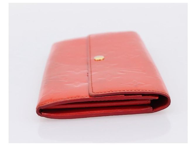 LOUIS VUITTON Vernis Portefeuille Sarah Wallet Orenge Sunset M93634 Auth BA15265 - vista 4