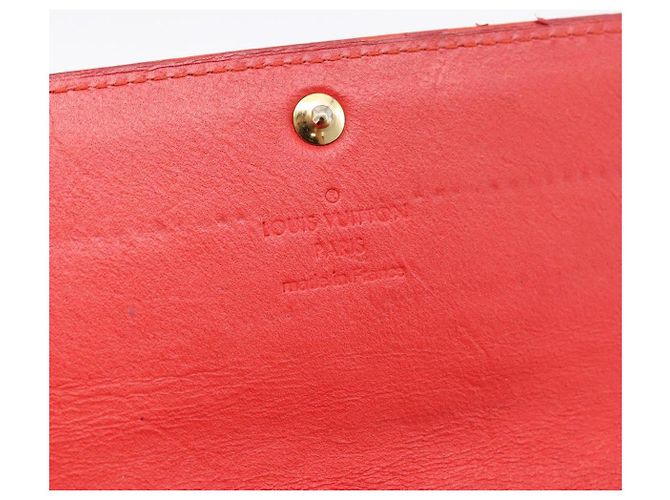 LOUIS VUITTON Vernis Portefeuille Sarah Wallet Orenge Sunset M93634 Auth BA15265 - vista 9