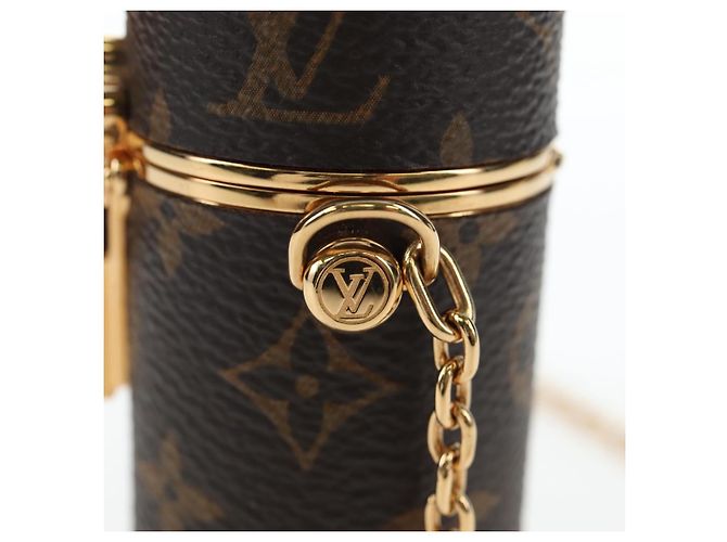 LOUIS VUITTON Monogram Lipstick Case Cosmetic Pouch MP2406 LV Auth 195512M Monogramma - vista 19