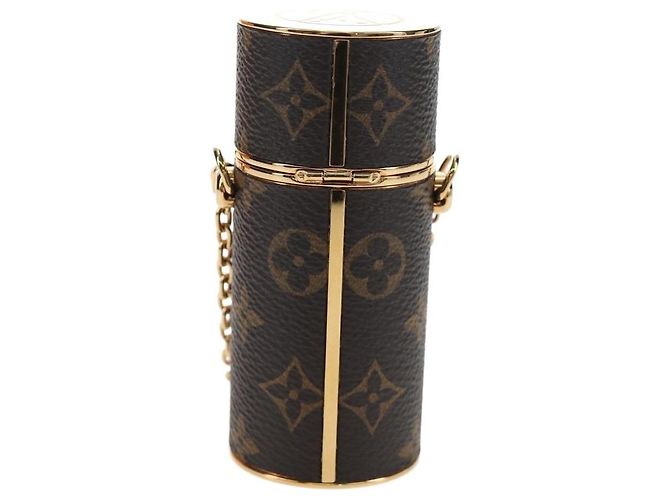 LOUIS VUITTON Monogram Lipstick Case Cosmetic Pouch MP2406 LV Auth 195512M Monogramma - vista 2
