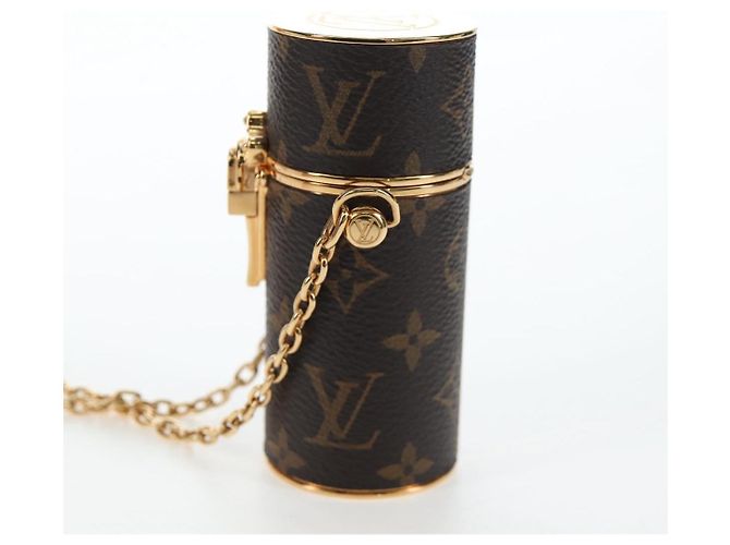 LOUIS VUITTON Monogram Lipstick Case Cosmetic Pouch MP2406 LV Auth 195512M Monogramma - vista 3