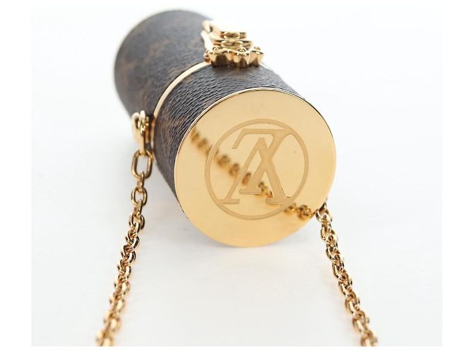 LOUIS VUITTON Monogram Lipstick Case Cosmetic Pouch MP2406 LV Auth 195512M Monogramma - vista 6