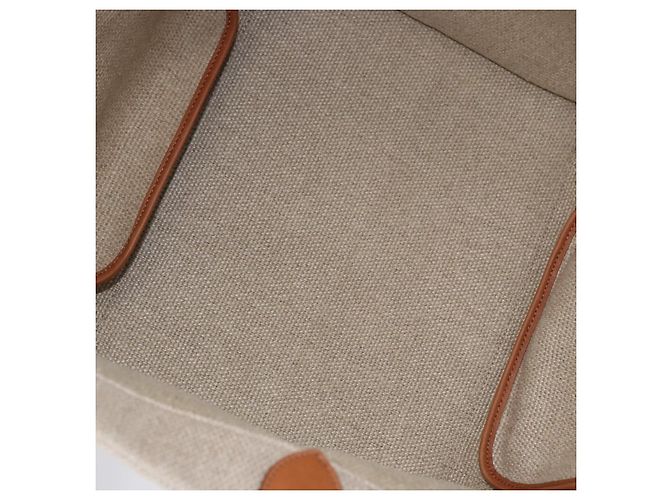 Céline Borsa a Mano CELINE Luggage Phantom Canvas Beige Gold Tone Auth 198501A - vista 11