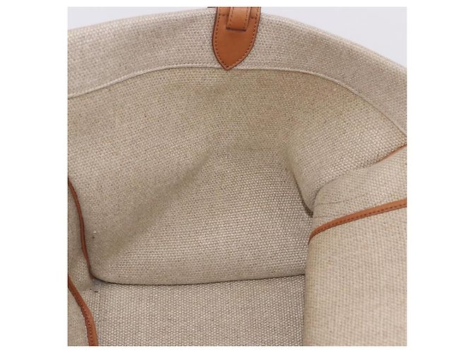 Céline Borsa a Mano CELINE Luggage Phantom Canvas Beige Gold Tone Auth 198501A - vista 19