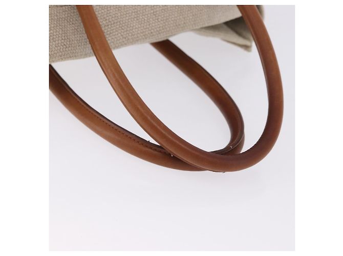 Céline Borsa a Mano CELINE Luggage Phantom Canvas Beige Gold Tone Auth 198501A - vista 8
