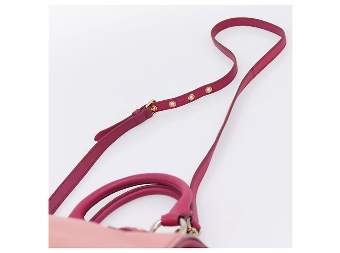 Borsa a mano Miu Miu in pelle 2way Rosa Oro Auth 197469A D'oro - vista 15