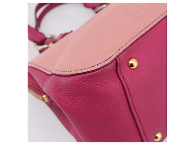 Borsa a mano Miu Miu in pelle 2way Rosa Oro Auth 197469A D'oro - vista 18