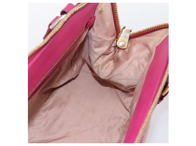 Borsa a mano Miu Miu in pelle 2way Rosa Oro Auth 197469A D'oro - vista 20