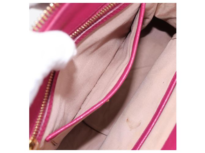 Borsa a mano Miu Miu in pelle 2way Rosa Oro Auth 197469A D'oro - vista 24
