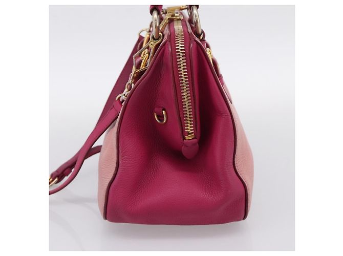 Borsa a mano Miu Miu in pelle 2way Rosa Oro Auth 197469A D'oro - vista 4