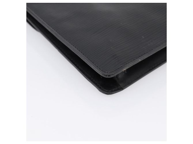 LOUIS VUITTON Epi Montaigne 27 Clutch Bag Black M52652 LV Auth ep15746 Nero - vista 16