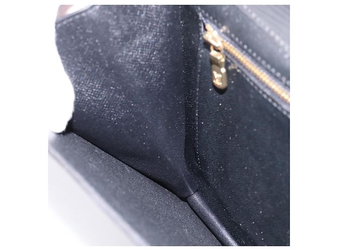 LOUIS VUITTON Epi Montaigne 27 Clutch Bag Black M52652 LV Auth ep15746 Nero - vista 18