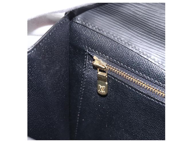LOUIS VUITTON Epi Montaigne 27 Clutch Bag Black M52652 LV Auth ep15746 Nero - vista 19