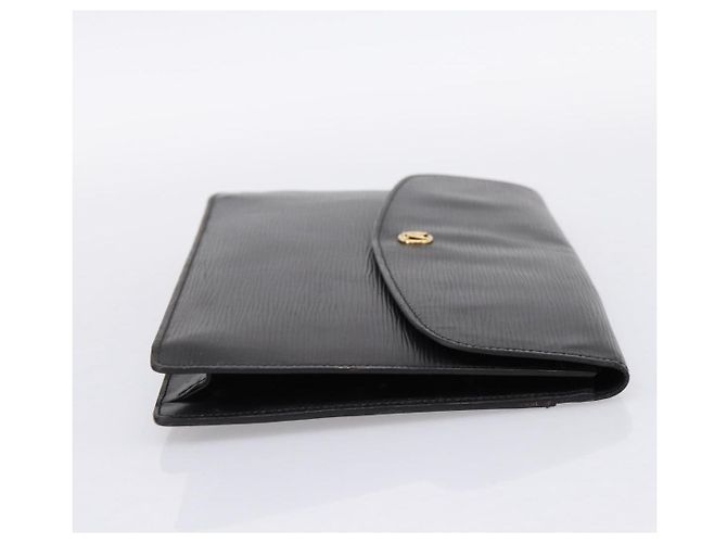 LOUIS VUITTON Epi Montaigne 27 Clutch Bag Black M52652 LV Auth ep15746 Nero - vista 4