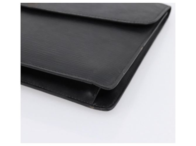 LOUIS VUITTON Epi Montaigne 27 Clutch Bag Black M52652 LV Auth ep15746 Nero - vista 7
