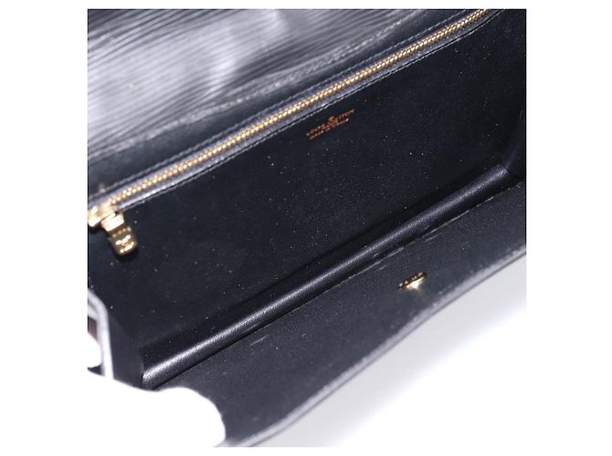 LOUIS VUITTON Epi Montaigne 27 Clutch Bag Black M52652 LV Auth ep15746 Nero - vista 8
