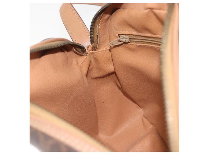 Céline Borsa a tracolla CELINE Macadam Canvas PVC Leather Brown Gold Auth ka5720A Marrone D'oro - vista 20