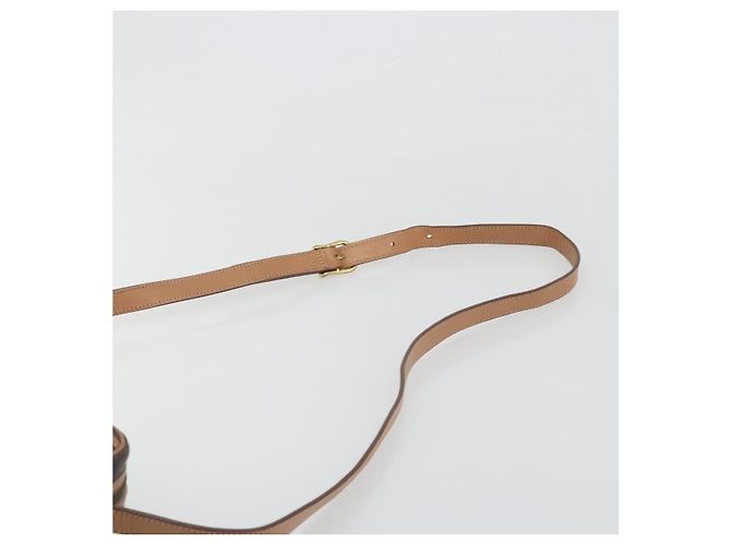 Céline Borsa a tracolla CELINE Macadam Canvas PVC Leather Brown Gold Auth ka5720A Marrone D'oro - vista 8