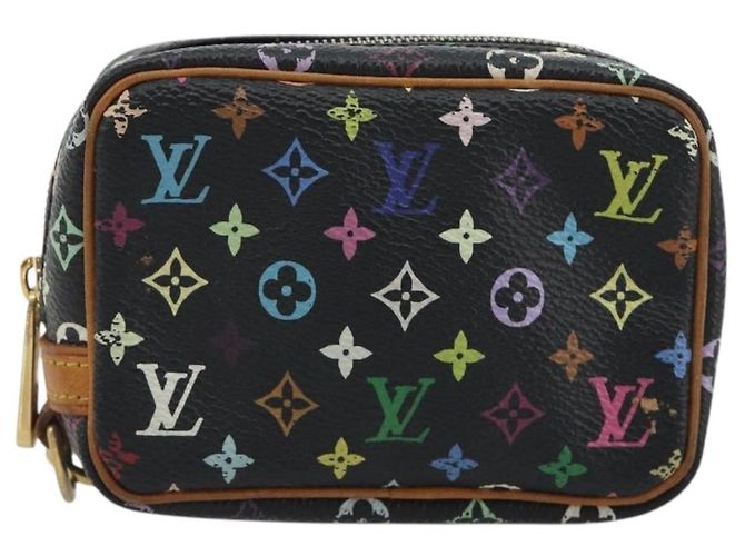 LOUIS VUITTON Monogram Multicolor Trousse Wapity Pouch Black M58034 Auth 197219 Nero - vista 13