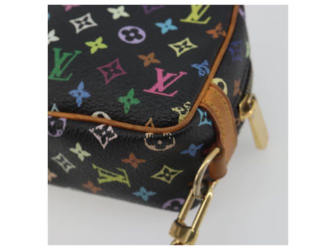 LOUIS VUITTON Monogram Multicolor Trousse Wapity Pouch Black M58034 Auth 197219 Nero - vista 15