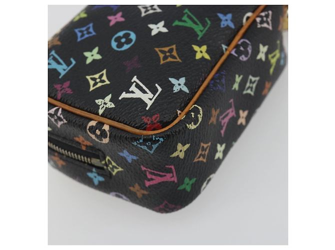 LOUIS VUITTON Monogram Multicolor Trousse Wapity Pouch Black M58034 Auth 197219 Nero - vista 16