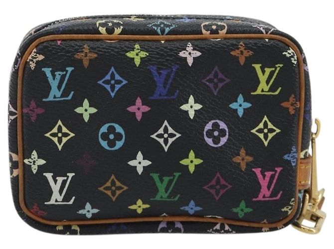 LOUIS VUITTON Monogram Multicolor Trousse Wapity Pouch Black M58034 Auth 197219 Nero - vista 2