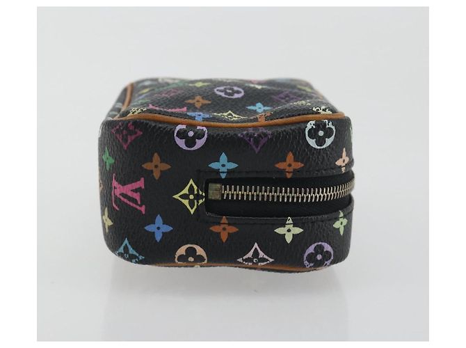 LOUIS VUITTON Monogram Multicolor Trousse Wapity Pouch Black M58034 Auth 197219 Nero - vista 3