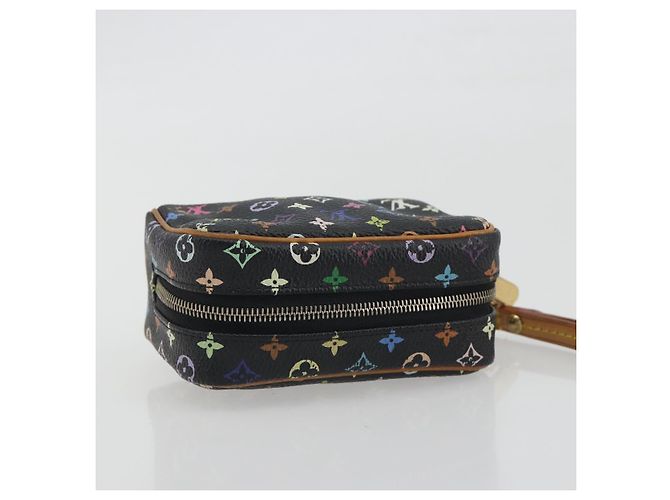 LOUIS VUITTON Monogram Multicolor Trousse Wapity Pouch Black M58034 Auth 197219 Nero - vista 5