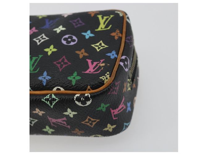 LOUIS VUITTON Monogram Multicolor Trousse Wapity Pouch Black M58034 Auth 197219 Nero - vista 7